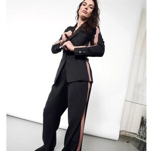 THE EMPOWER COLORBLOCK TUX BLAZER XL pink stripe